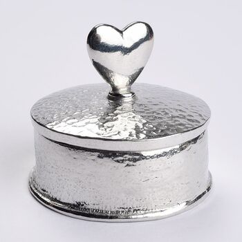 Personalised Anniversary Pewter Trinket Box Gift, 3 of 12