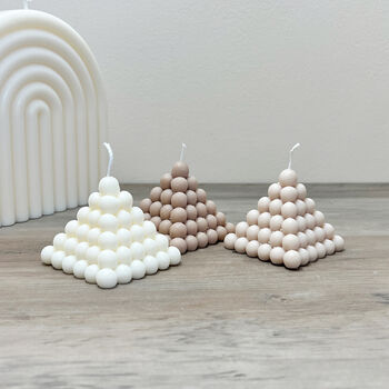 Pyramid Bubble Candle Triangular Pillar Candles, 9 of 12