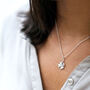 Lucky Silver Or Gold Four Leaf Clover Necklace, thumbnail 2 of 8