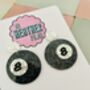 Magic Eight Ball Resin Earrings, thumbnail 4 of 4