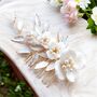 Flower And Pearl Bridal Hair Comb, thumbnail 1 of 5