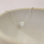 Sterling Silver Opalite Heart Bead Necklace, thumbnail 3 of 4