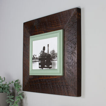 Reclaimed Timber Picture Frame Wedding Gift Idea, 6 of 7