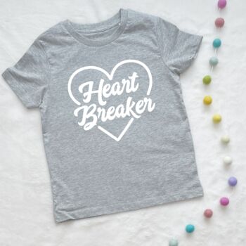 Heart Breaker Kids T Shirt, 5 of 6