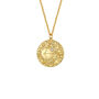 Zodiac Double Sided Gold Plated Crystal Necklace, thumbnail 11 of 12