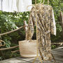 Printed Natural Cotton Dressing Gown, thumbnail 1 of 3