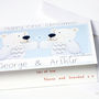 Personalised Bear Twins First Christmas Card, thumbnail 8 of 10