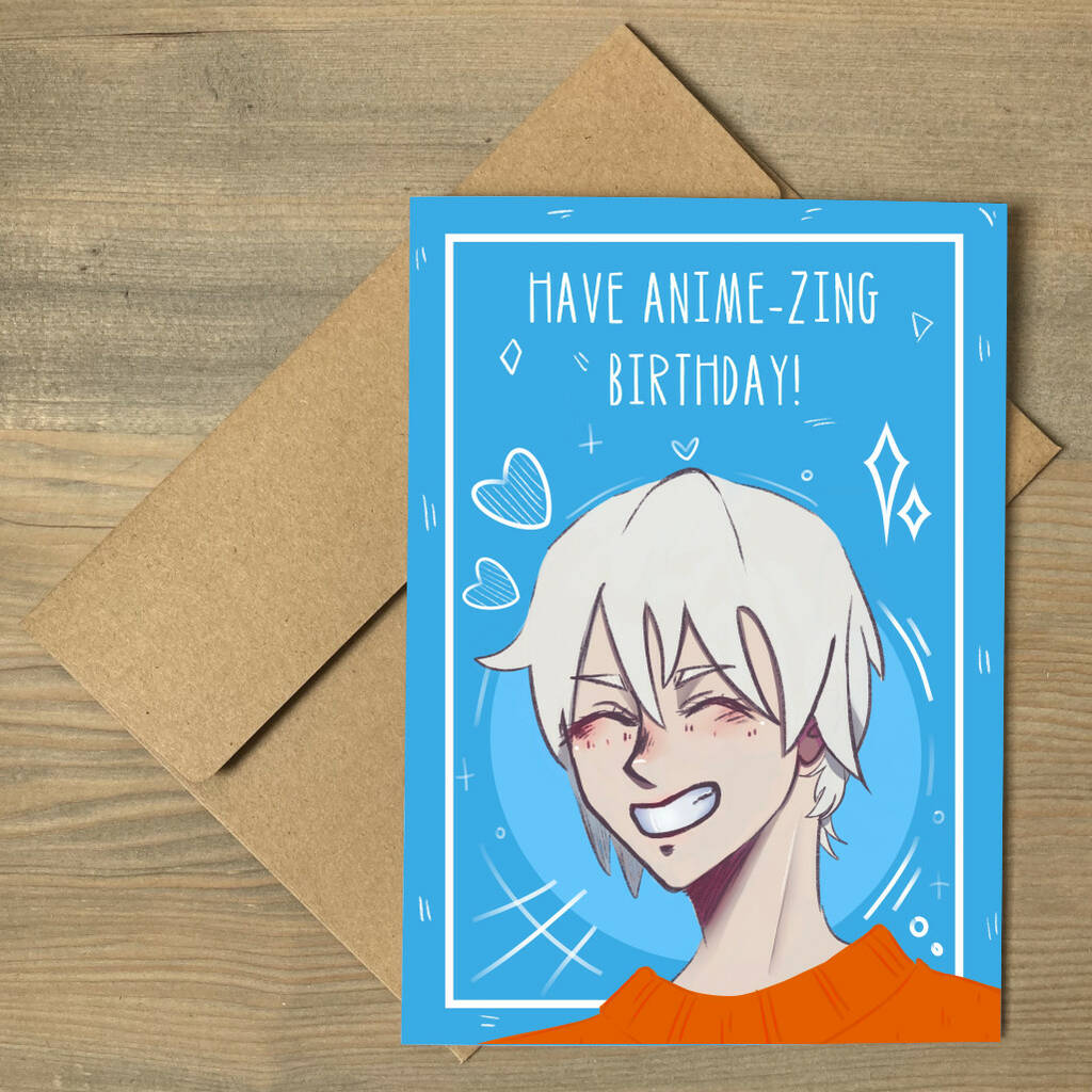 Anime Birthday Card By Flaming Imp