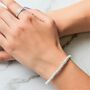Abstract Sterling Silver Loops Bracelet, thumbnail 6 of 12