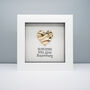 Personalised 50th Golden Anniversary Heart Frame Gift, thumbnail 1 of 5