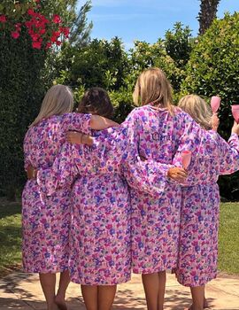 Personalised Floral Beach Cover Up Kimono, 3 of 8