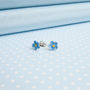 Hand Painted Single Forget Me Not Stud Earrings, thumbnail 1 of 3