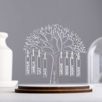 Crystal Anniversary Family Tree Dome Decoration, 2 of 4