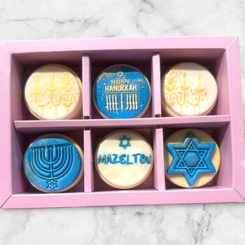 Personalised Hanukkah Chocolate Coated Oreo Gift, 3 of 12