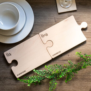 Personalised His And Hers Serving Boards Wedding Gift, 4 of 4