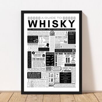 Whisky Lover’s Personalised Print – Fun Facts Wall Art Gift, 5 of 10