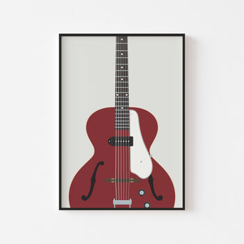 Century Guitar Print | Guitarist Music Poster, 2 of 8