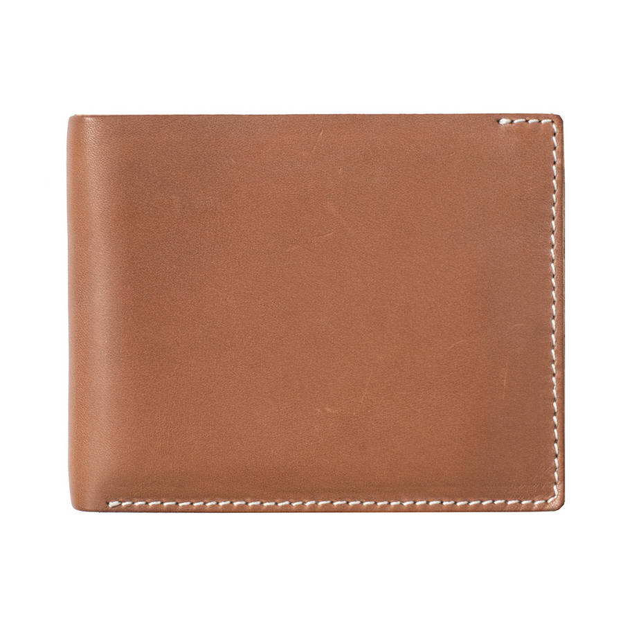 Men's Rugged Thick Leather Wallet By Wombat | notonthehighstreet.com