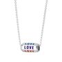 Personalised Love Is All Around Necklace, Rainbow, thumbnail 8 of 9