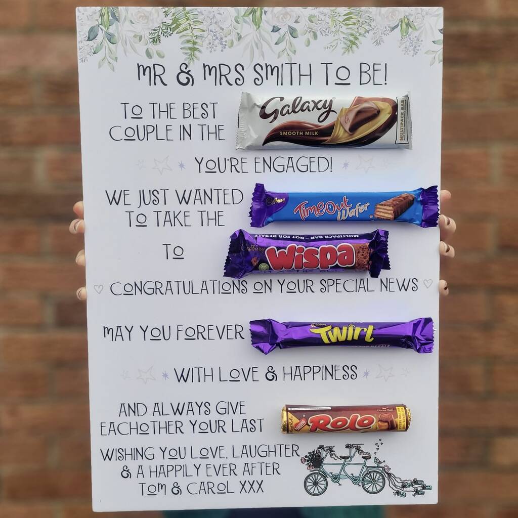 Personalised Engagement Chocolate Board, 1 of 2