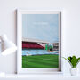 Aston Villa Football Stadium Art Print Personalised Gift, thumbnail 1 of 6