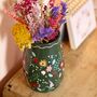 Forest Green Flower Vase, H16cm, thumbnail 4 of 4