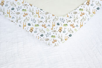 Safari Baby Animals Cot Bed Sheet, 2 of 3
