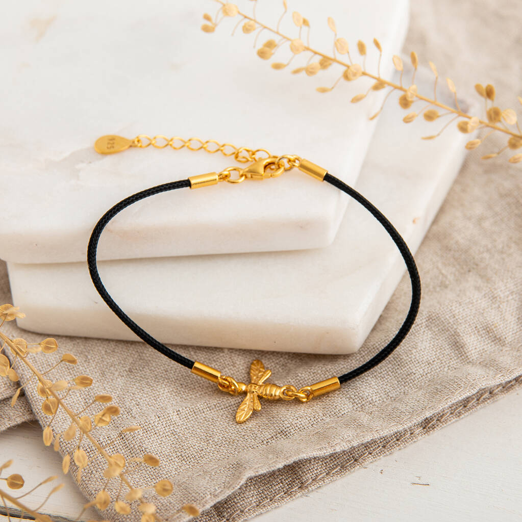 Sterling Silver Bee Bracelet By PoppyK