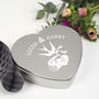 Personalised Silver Anniversary Heart Tin, thumbnail 1 of 4
