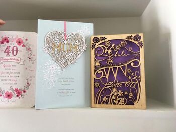 Personalised Year Wooden Birthday Card, 5 of 5