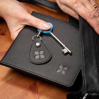 Eco Friendly Disabled Blue Badge Vegan Leather Wallet And Radar Key Made From Recycled Bottles In Black, 4 of 10