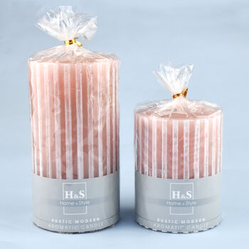G Decor Scented Grooved Blossom Pillar Candle, 7 of 7