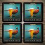 Personalised Bar Runner And Coasters The Pheasant, thumbnail 2 of 8