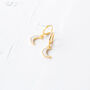 Tiny Crescent Earrings, thumbnail 2 of 8