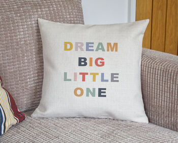 'Dream Big Little One' Colourful Cushion Cover, 5 of 7
