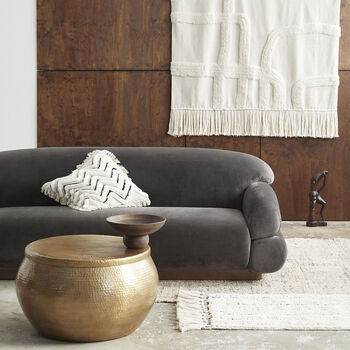 Izra Fluffy Textured Zig Zag Monochrome Cushion, 2 of 10