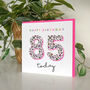 Leopard Love 85th Birthday Card, thumbnail 2 of 3