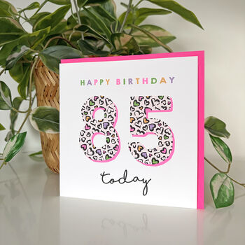 Leopard Love 85th Birthday Card, 2 of 3
