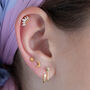 Crescent Crown Helix Barbell Earring, thumbnail 1 of 6