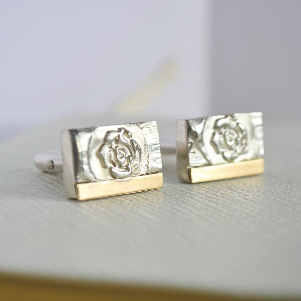 Image of Rose Detailed Cufflinks
