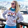 Personalised Rainbow Ski Jumper, thumbnail 1 of 2