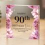 Personalised Birthday Gift – Floral Acrylic Plaque, thumbnail 1 of 3