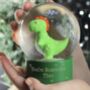 Personalised Dinosaur Snow Globe, thumbnail 2 of 6