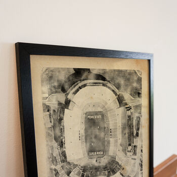 Personalised Vintage Stadium Framed Illustration, 3 of 5