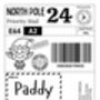 Personalised North Pole Delivery Label | Pack Of 10, thumbnail 2 of 2