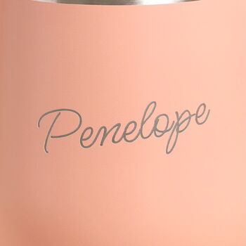 Personalised Pink Insulated Travel Mug, 2 of 3
