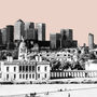 London Skyline Art Print Greenwich To Canary Wharf, thumbnail 3 of 7