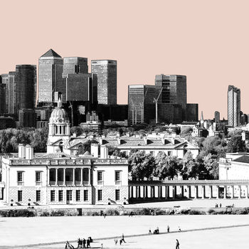 London Skyline Art Print Greenwich To Canary Wharf, 3 of 7