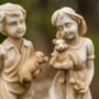 Large Boy And Girl Standing Statues Garden Ornament Decor, thumbnail 3 of 6