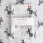 Schnauzer Dog Christmas Tea Towel, thumbnail 2 of 5